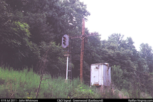C&O Railway signal: Greenwood (EB)